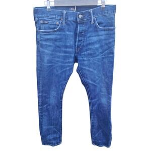 Polo Ralph Lauren Sullivan Slim Mens Jeans 33x32 Dark Wash Stretch Denim Blue